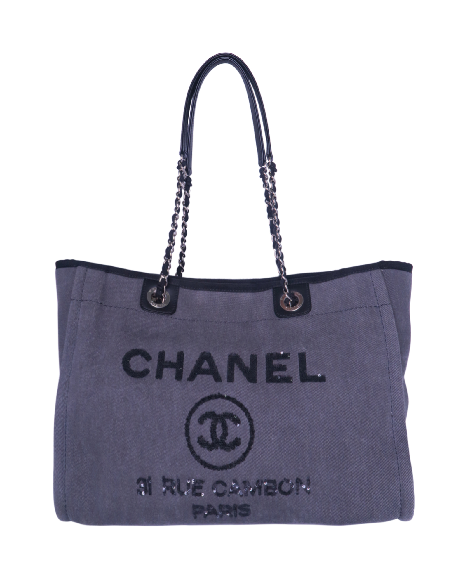 Sequin Deauville Tote Chanel Designer Exchange Buy Sell Exchange